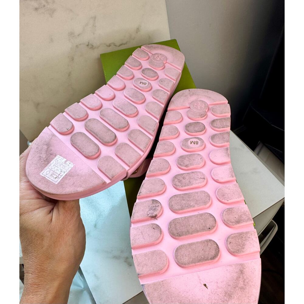 Tory Burch - Women's Buckle Slide Pink Patent - 8 - Picture 5 of 6